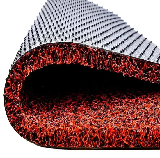 PVCコイルループヌードルドアクッションスパゲッティカーペットロールカーフロアマット