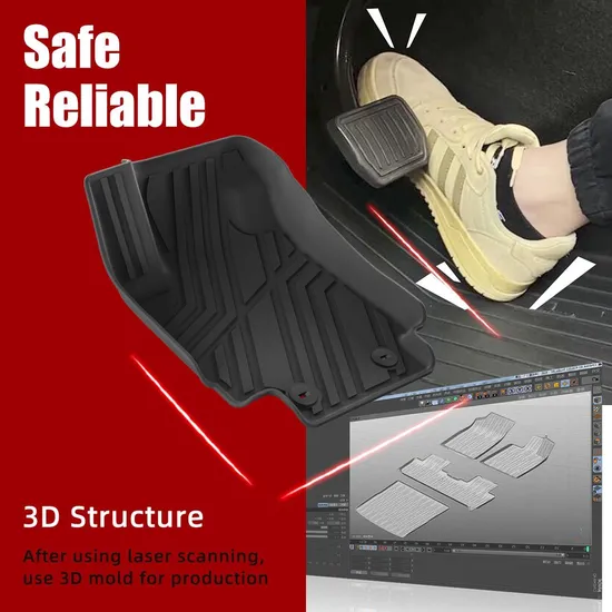 高品質TPE 3Dカーマット 防水防塵カーフロアマット Byd Han L Dm用