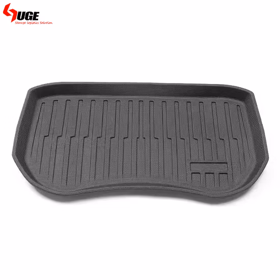 テスラ用フレキシブル防水3D TPE車トランクマットフロアライナーマット